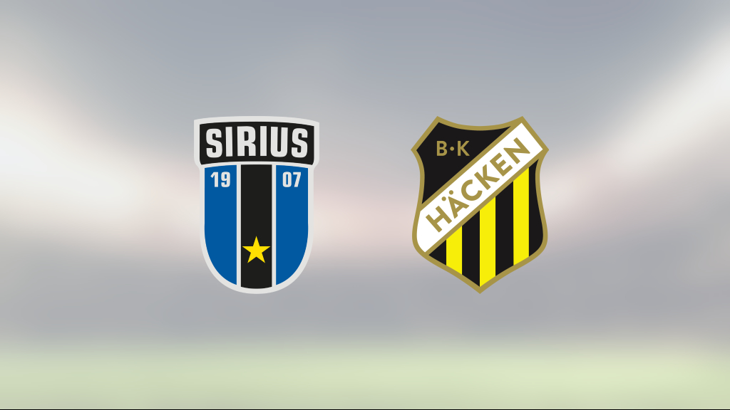 Sirius Fotboll: Häcken vann mot Sirius på Studenternas