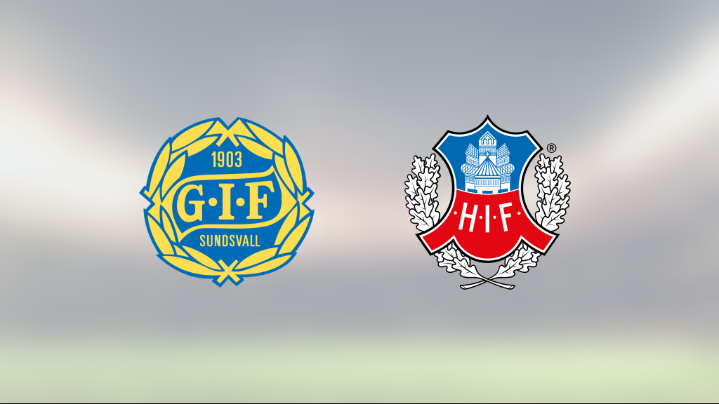 GIF Sundsvalls tunga svit fortsätter – 1-3 mot Helsingborg